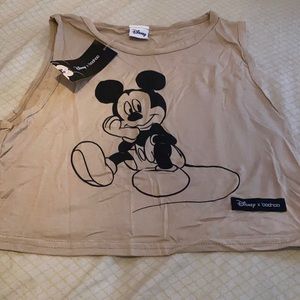 Boohoo Mickey Mouse Crop Top